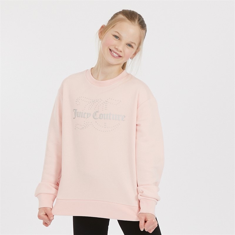 Juicy Couture Piger Rundhals Trøje Jordbær Creme - Billede 1