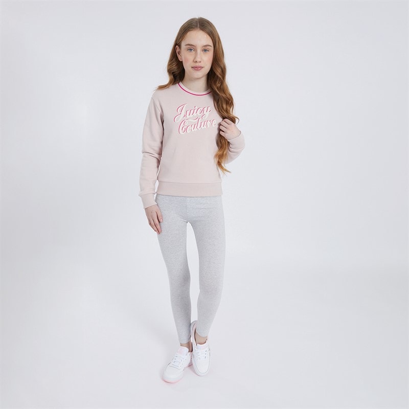 Juicy Couture Sæt med Sweatshirt og Leggings til Piger Jordbær Creme - Billede 3