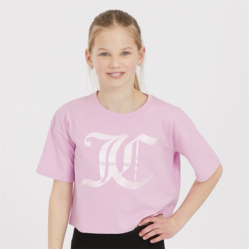 Juicy Couture Piger Tonal T-shirts Lyserød - Billede 1