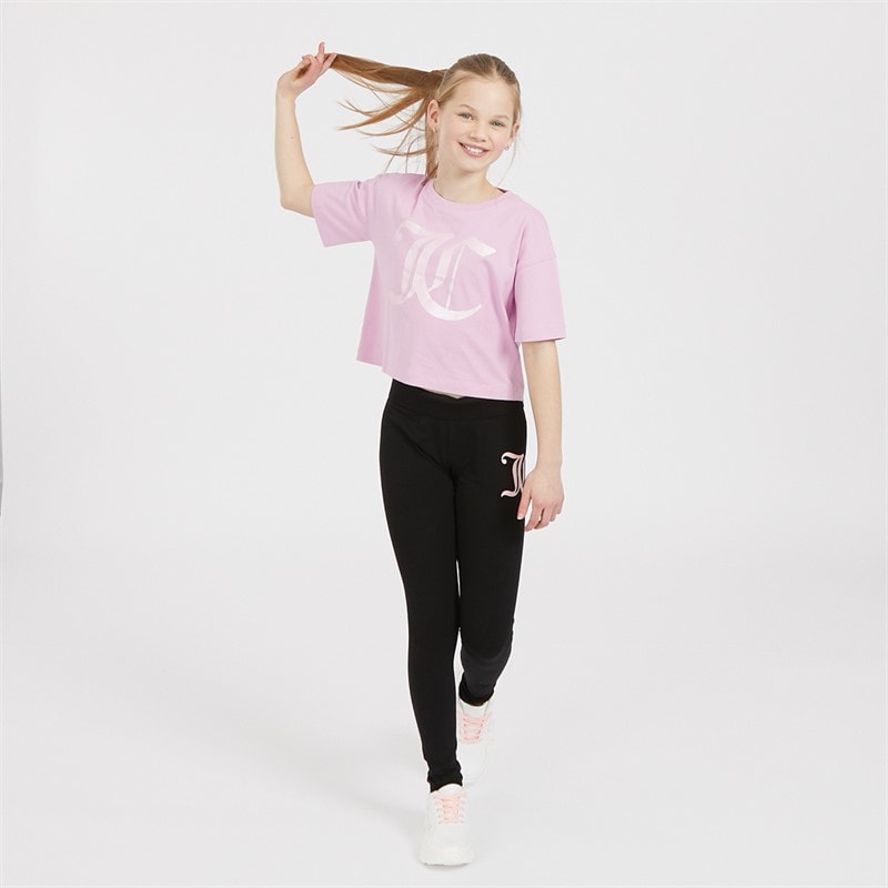 Juicy Couture Piger Tonal T-shirts Lyserød - Billede 3