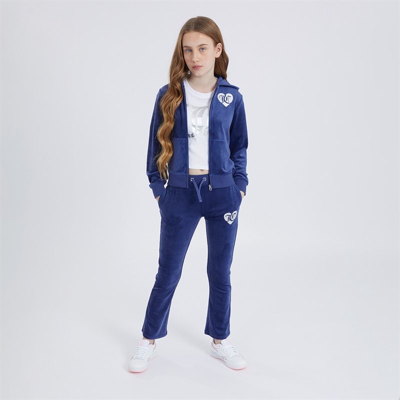 Juicy Couture Piger Velour Joggingbukser Blå - Billede 4