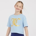 Juicy Couture Piger Tonal T-shirts Blå