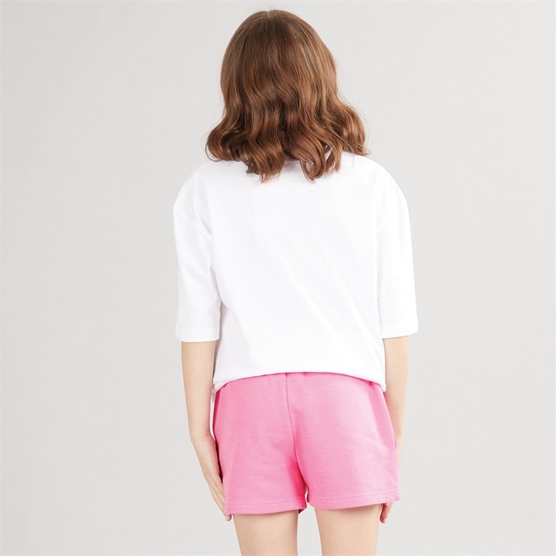 Juicy Couture PigeBørn oversized t-shirt og jersey shorts sæt Pink Cosmos - Billede 2