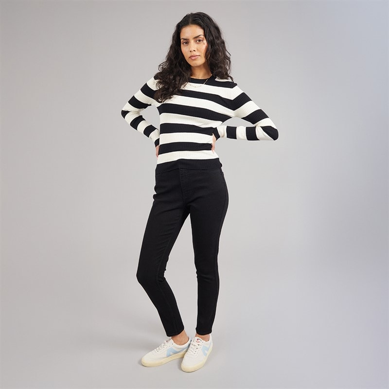 Jacqueline De Yong Dame Jeans Måne Skinny Black Denim - Billede 3