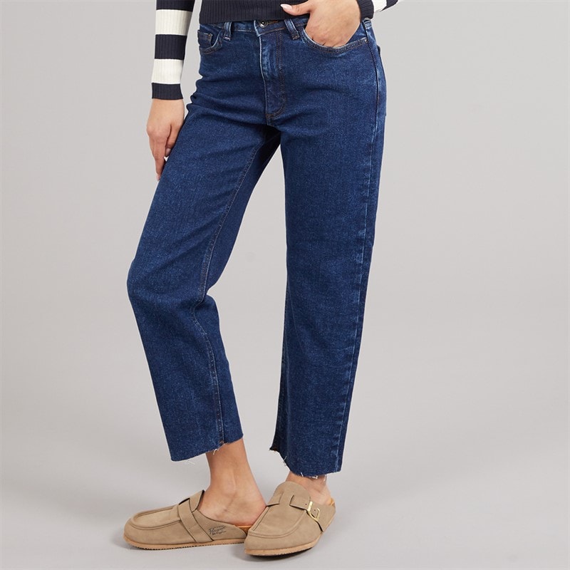 Jacqueline De Yong Dame Lullu Lige Jeans Dark Blue Denim