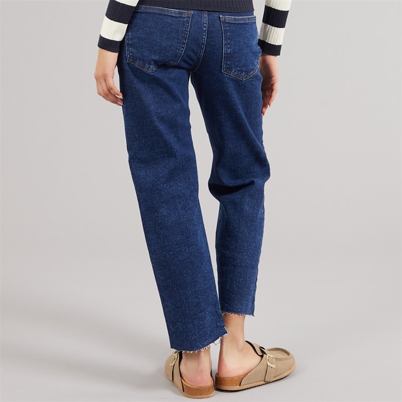 Jacqueline De Yong Dame Lullu Lige Jeans Dark Blue Denim - Billede 2