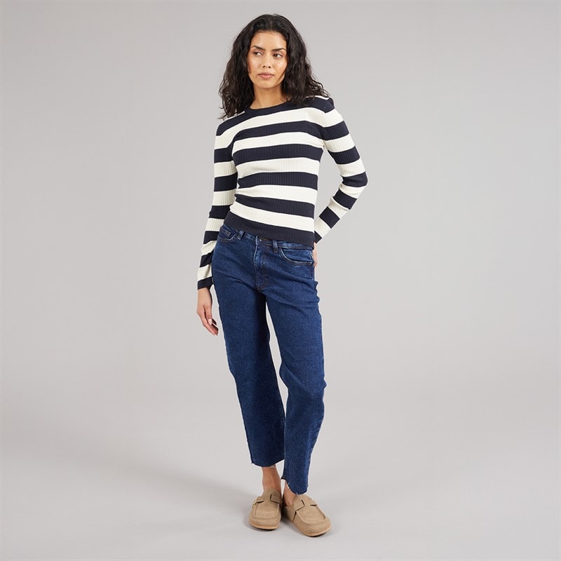 Jacqueline De Yong Dame Lullu Lige Jeans Dark Blue Denim - Billede 4