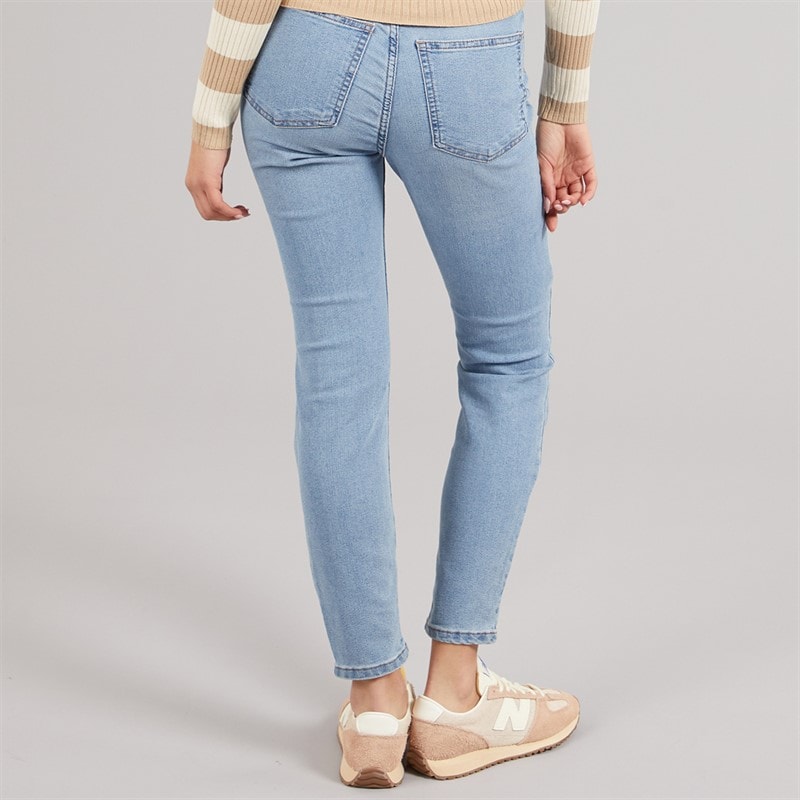 Jacqueline De Yong Dame Jeans Måne Skinny Medium Blue Denim - Billede 2
