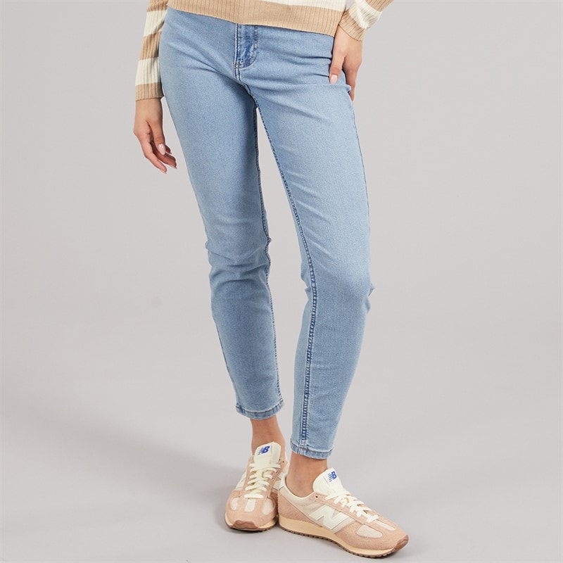 Jacqueline De Yong Dame Jeans Måne Skinny Medium Blue Denim - Billede 3