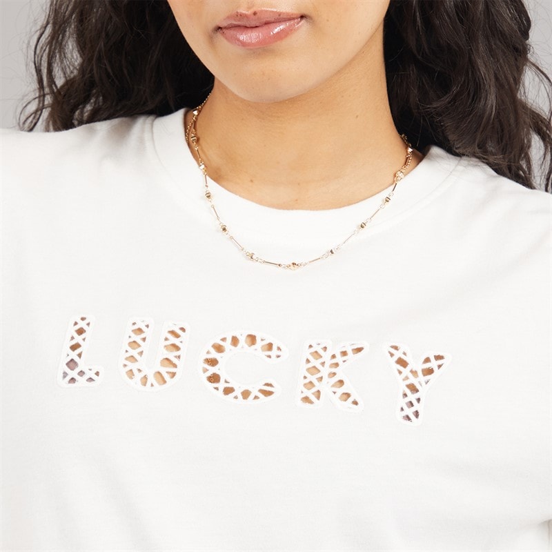Jacqueline De Yong Dame Selma T-shirt Cloud Dancer - Billede 5