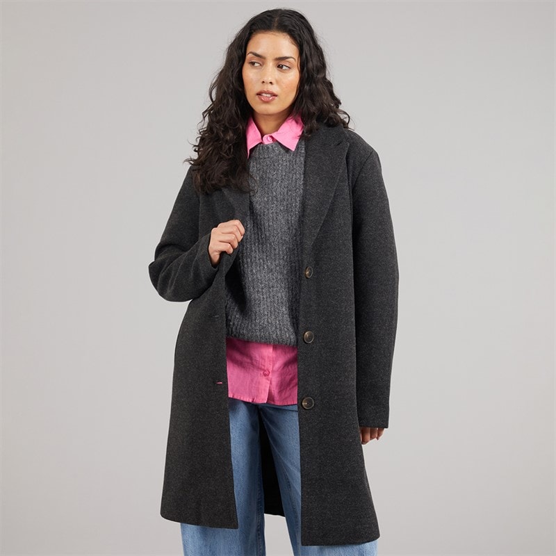 Jacqueline De Yong Dame Echo Livs Frakke Sort - Billede 1