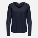Jacqueline De Yong Dame Rex Langærmet T Shirt Himmmelblå