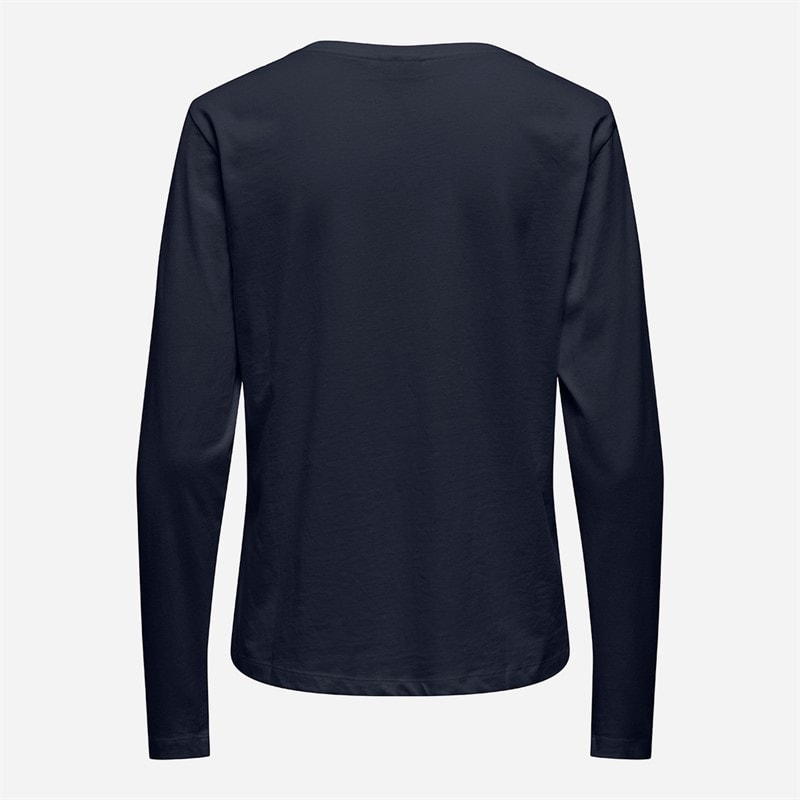 Jacqueline De Yong Dame Rex Langærmet T Shirt Himmmelblå - Billede 2