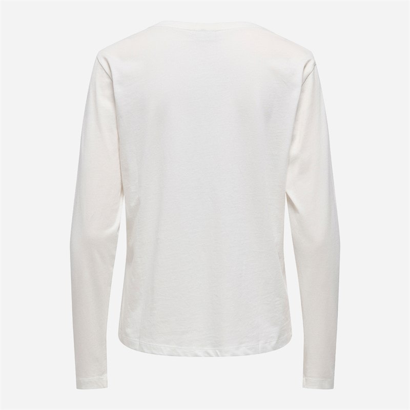 Jacqueline De Yong Dame Rex Langærmet T Shirt Skyggedanser - Billede 2