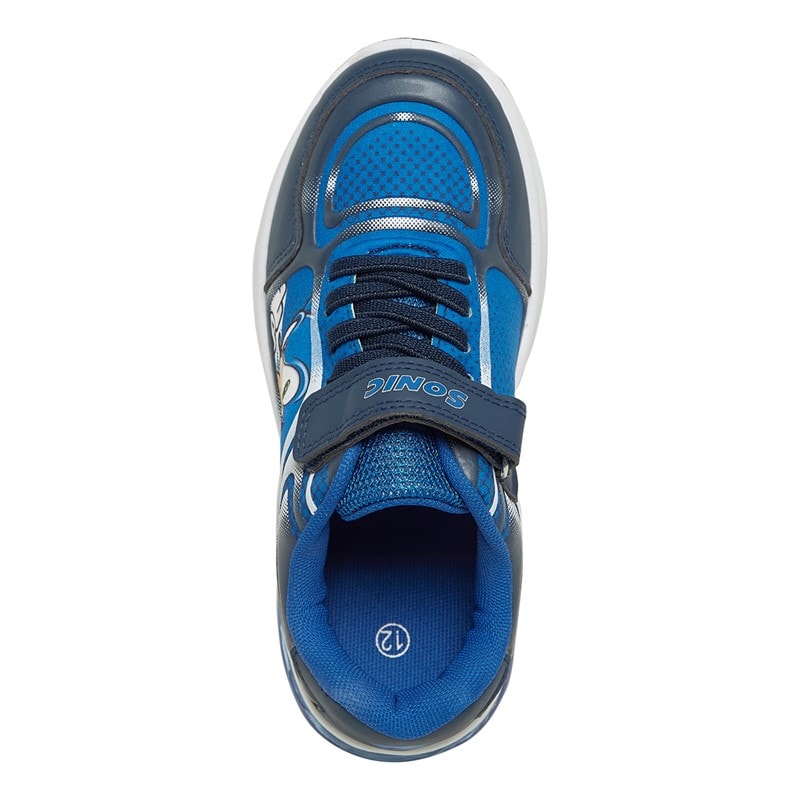 Character Drenge Sonic Emboss Lights Sneakers Blå/Multi - Billede 4