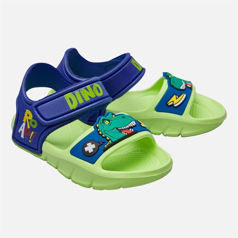 Character Drenge dinosaur ankelrem sandaler Grøn - Billede 1
