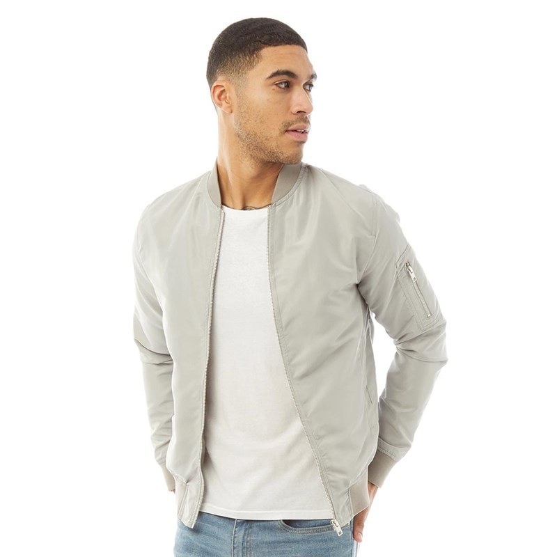 JACK & JONES Bomberjakke Herre Spøgelsesgrå