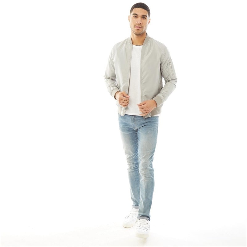 JACK & JONES Bomberjakke Herre Spøgelsesgrå - Billede 3