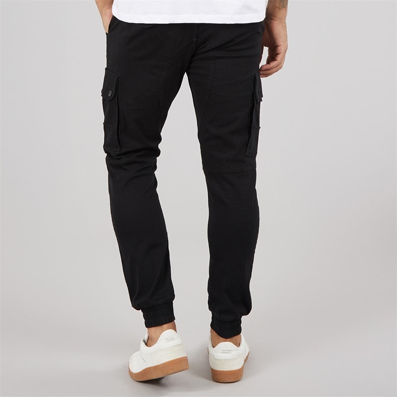 JACK & JONES Herre Paul Warner AKM 111 Cargo Bukser Sort - Billede 2