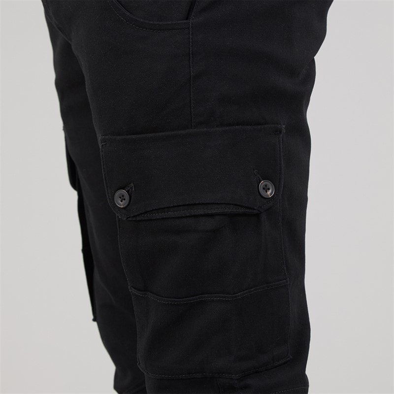 JACK & JONES Herre Paul Warner AKM 111 Cargo Bukser Sort - Billede 3