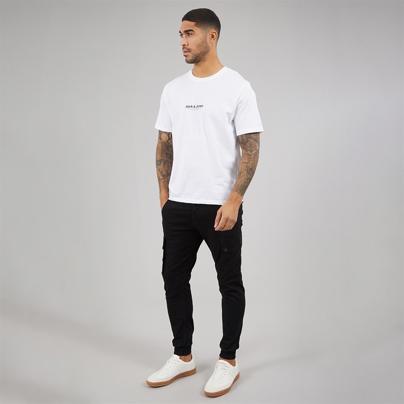 JACK & JONES Herre Paul Warner AKM 111 Cargo Bukser Sort - Billede 4