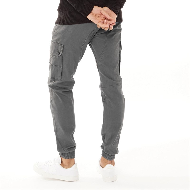 JACK & JONES Herre Paul Warner AKM 111 Cargobukser Asfalt - Billede 2