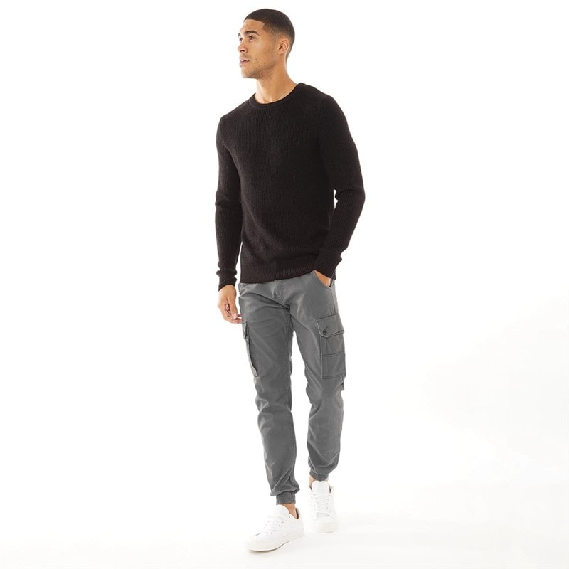 JACK & JONES Herre Paul Warner AKM 111 Cargobukser Asfalt - Billede 4