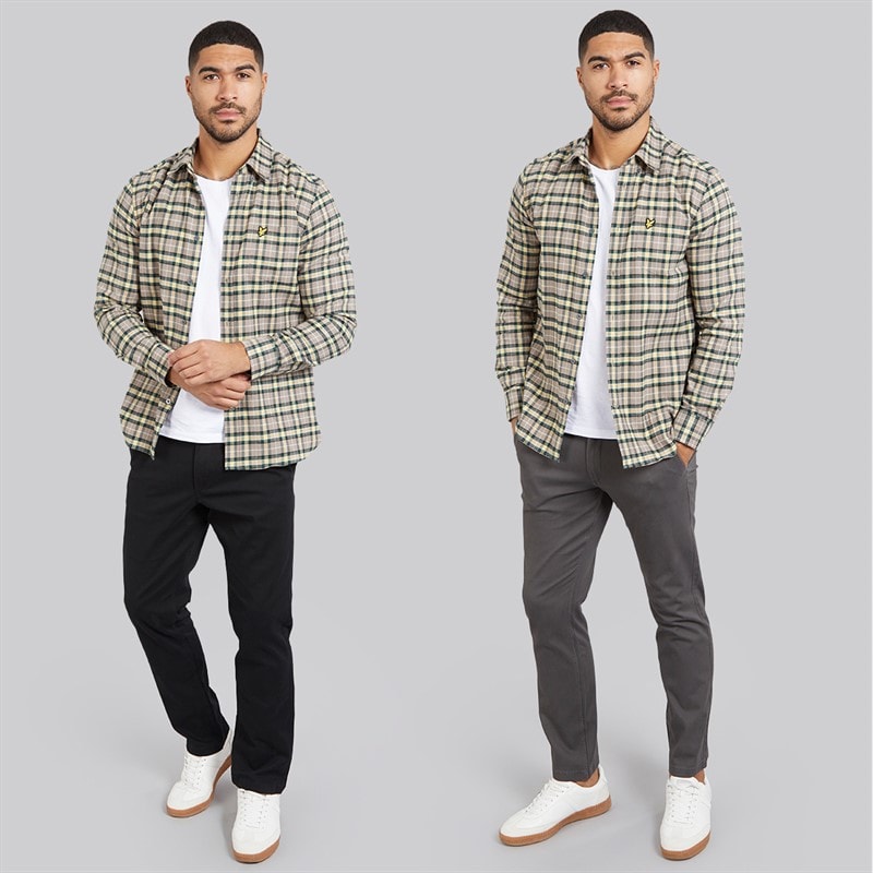 JACK & JONES Herre Bolton Dean AKM Chinoer To-pak Mørkegrå/Sort - Billede 3