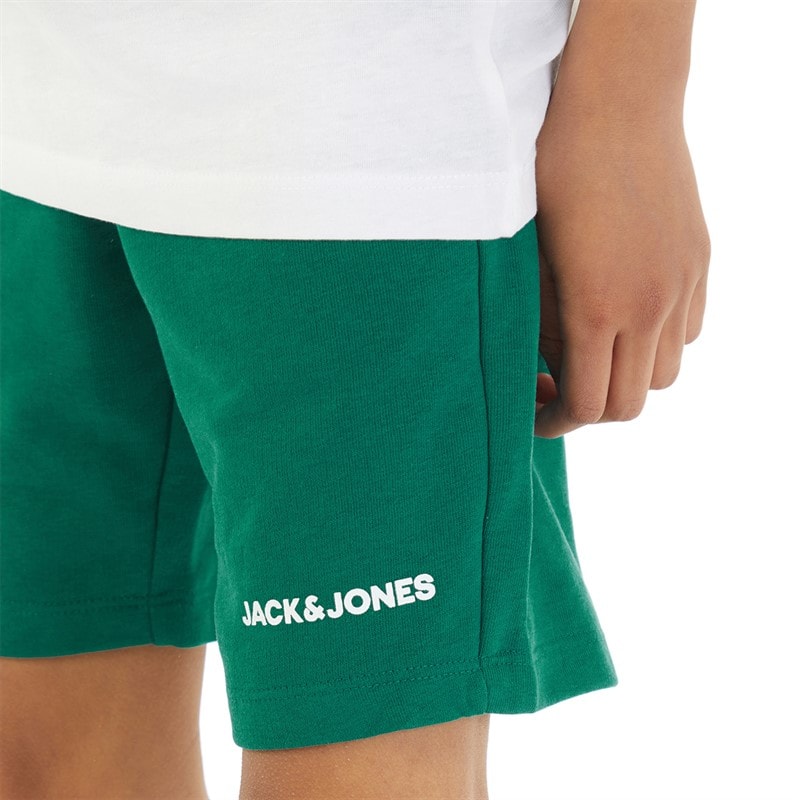 JACK & JONES Drenge Jjpete Camo T Shirt Og Shorts Sæt Storm - Billede 3