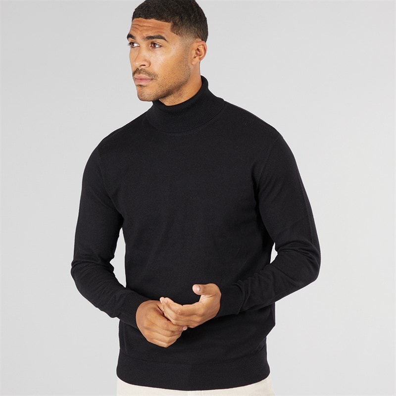 JACK & JONES Herre Jwhemil Rullekrave Sort