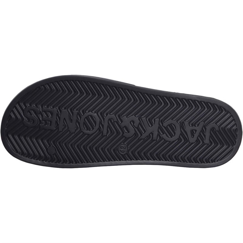 JACK & JONES Herre Gary Moulded Slides Slider Sort - Billede 3