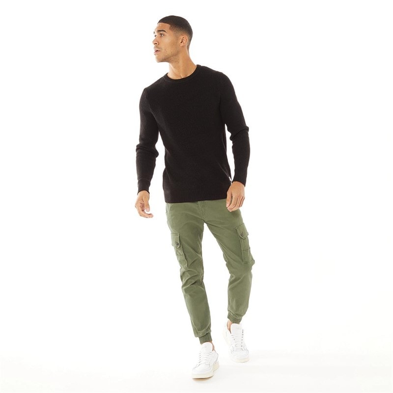 JACK & JONES Herre Paul Warner AKM 111 Cargobukser Olivengrøn - Billede 4