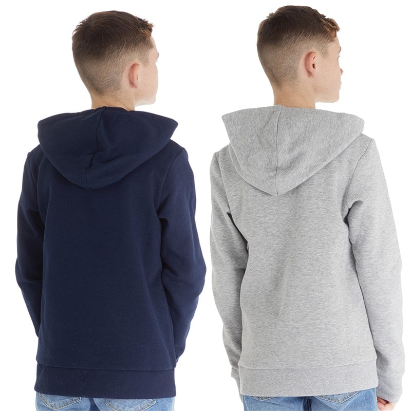 JACK & JONES Drenge Mikk To-pak Hoodies Blå Blazer/Lysegrå Melange - Billede 2