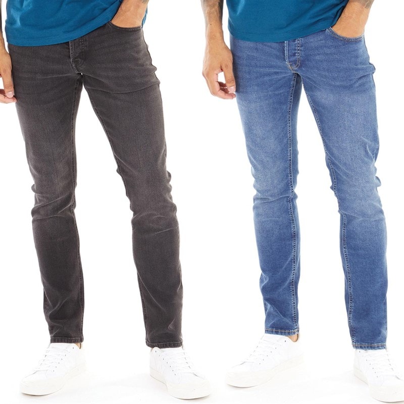 JACK & JONES Herre Glenn Sq354/327 To-pak Jeans Blå/Sort