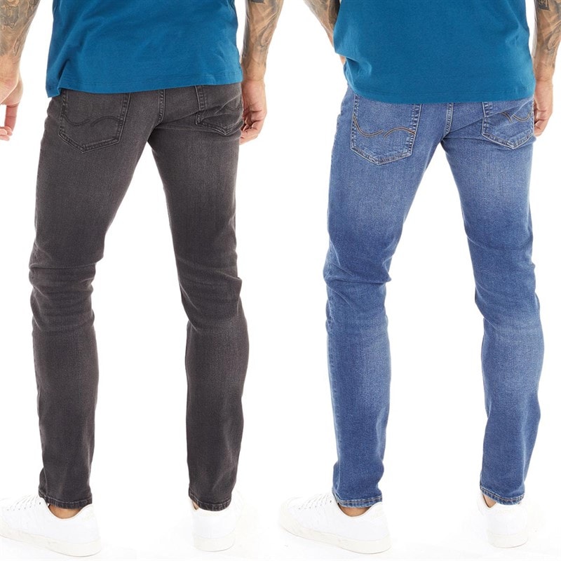 JACK & JONES Herre Glenn Sq354/327 To-pak Jeans Blå/Sort - Billede 2
