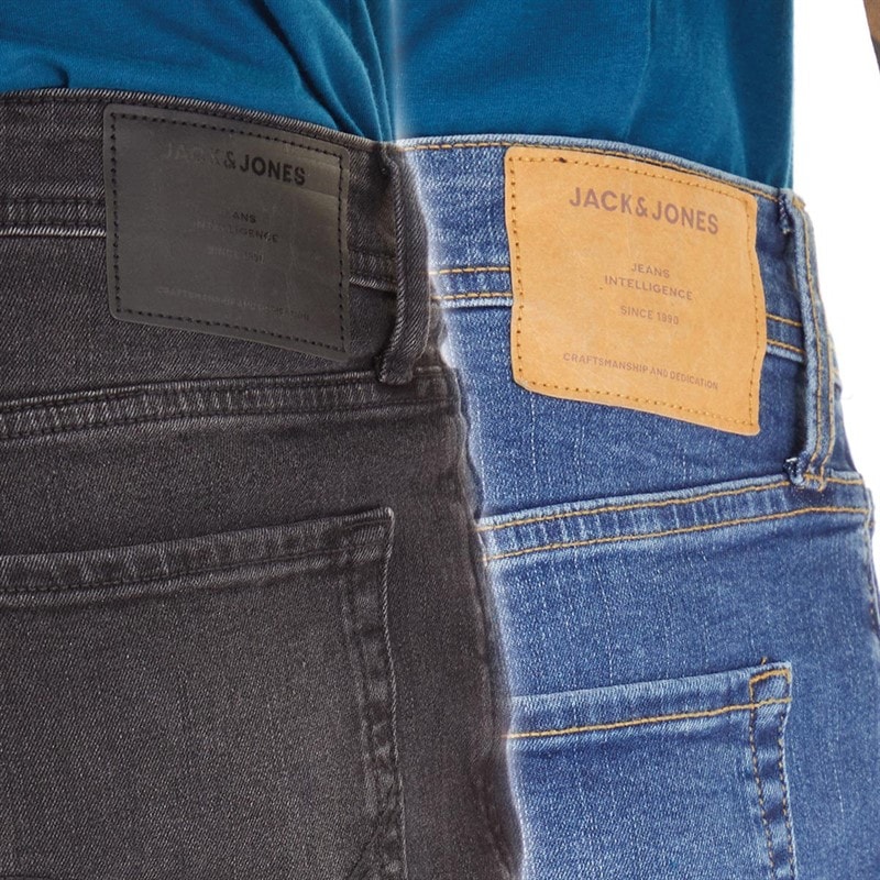 JACK & JONES Herre Glenn Sq354/327 To-pak Jeans Blå/Sort - Billede 3