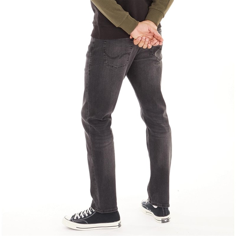 JACK & JONES JACK AND JONES Herre Glenn Sq354 Slim Jeans Vasket Sort - Billede 2