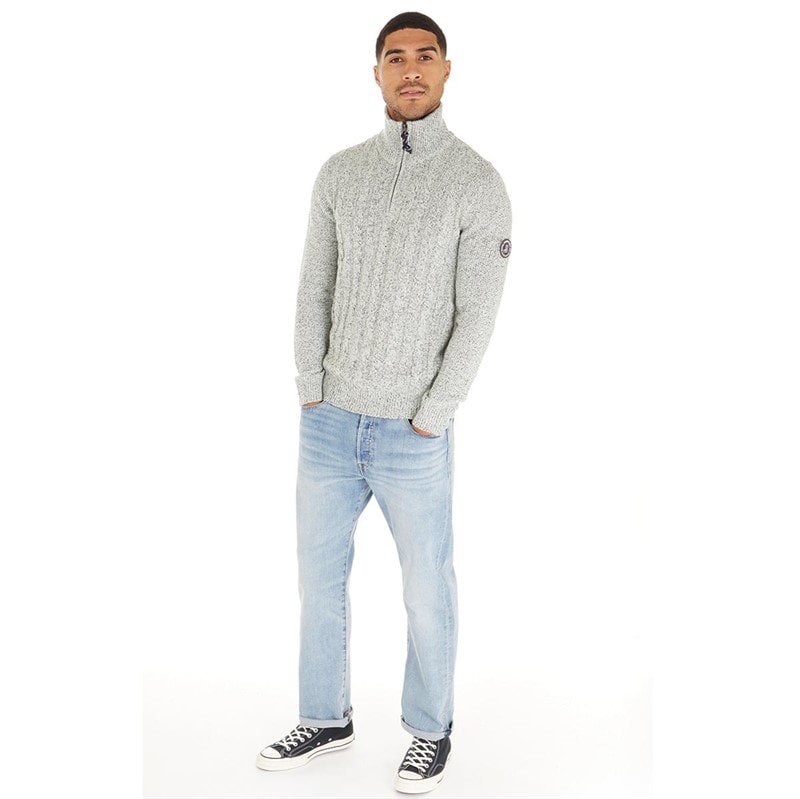 JACK & JONES Herre Shane Strikket Trøje Sølv Birke - Billede 4