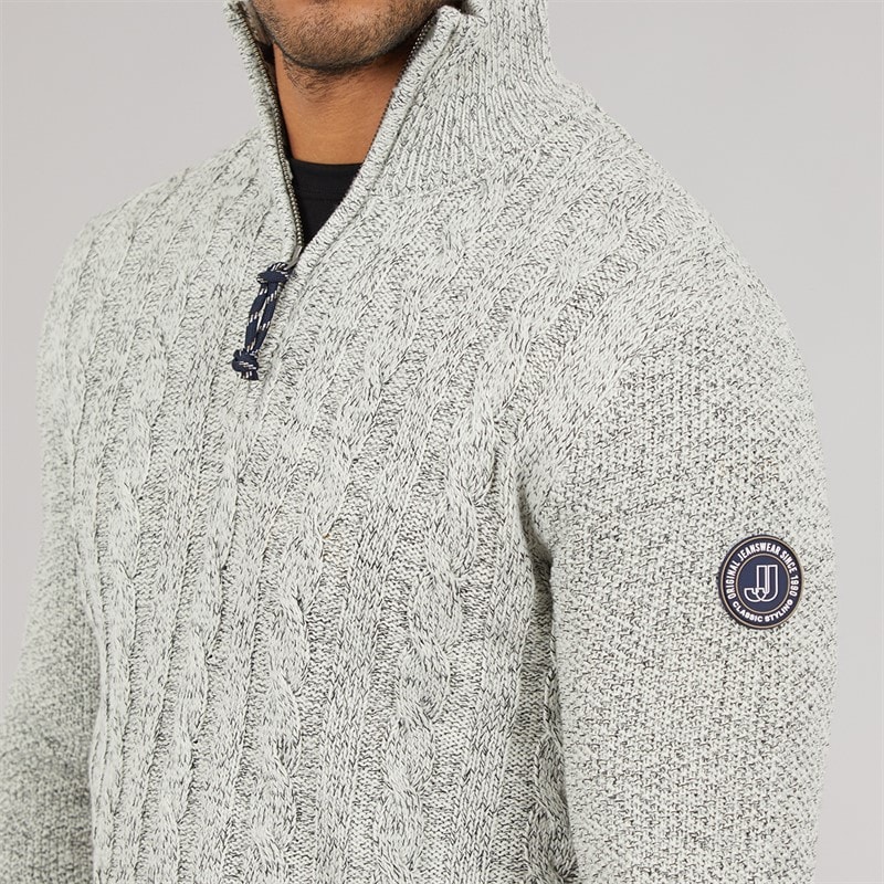 JACK & JONES Herre Shane Strikket Trøje Sølv Birke - Billede 5