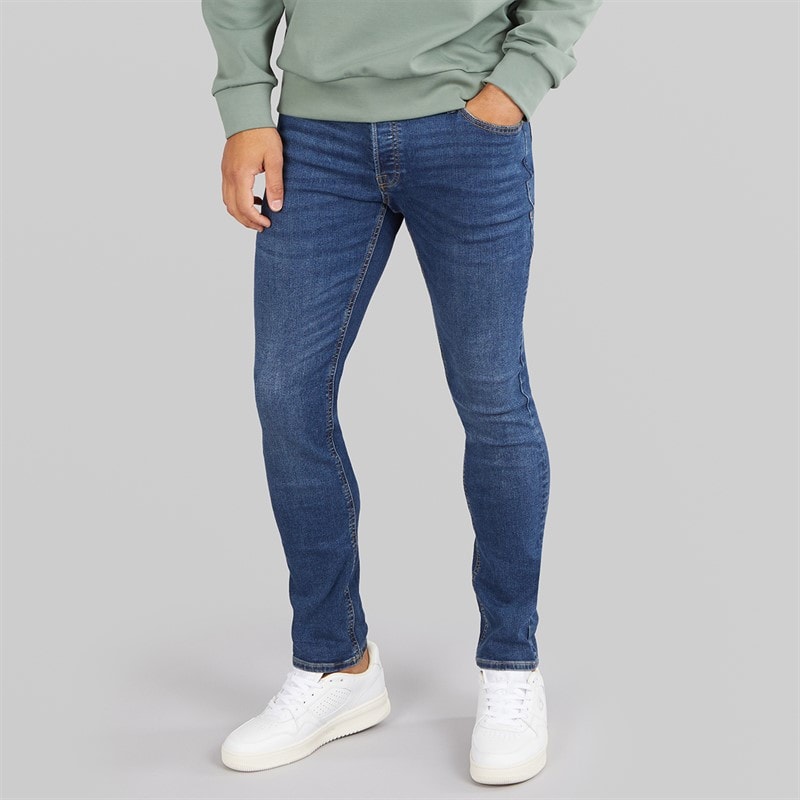 JACK & JONES Herre Glenn SQ 327 Slim Fit Jeans Blå