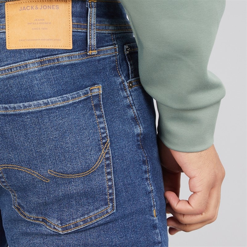 JACK & JONES Herre Glenn SQ 327 Slim Fit Jeans Blå - Billede 3