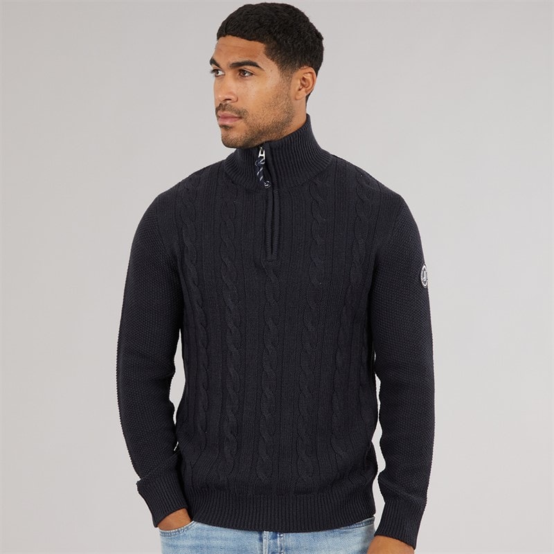 JACK & JONES Herre Shane Strikket Trøje Blå Blazer - Billede 3