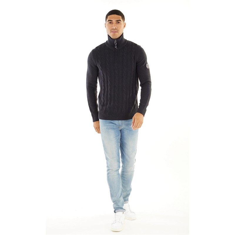 JACK & JONES Herre Shane Strikket Trøje Blå Blazer - Billede 3