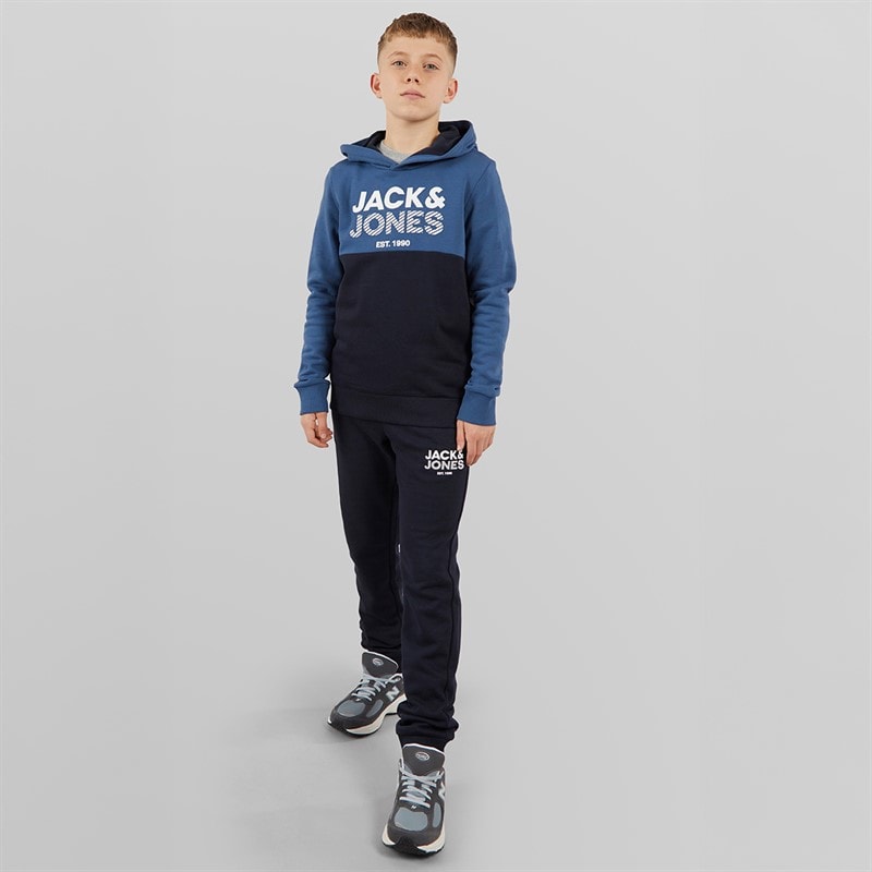 JACK & JONES Drengenes Miller Træningsdragt Ensign Blå - Billede 3