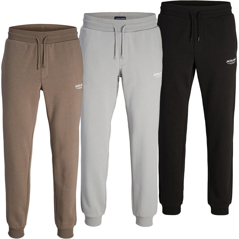 JACK & JONES Herre Mason Joggingbukser 3-pak Sort/Legering/Falken - Billede 1