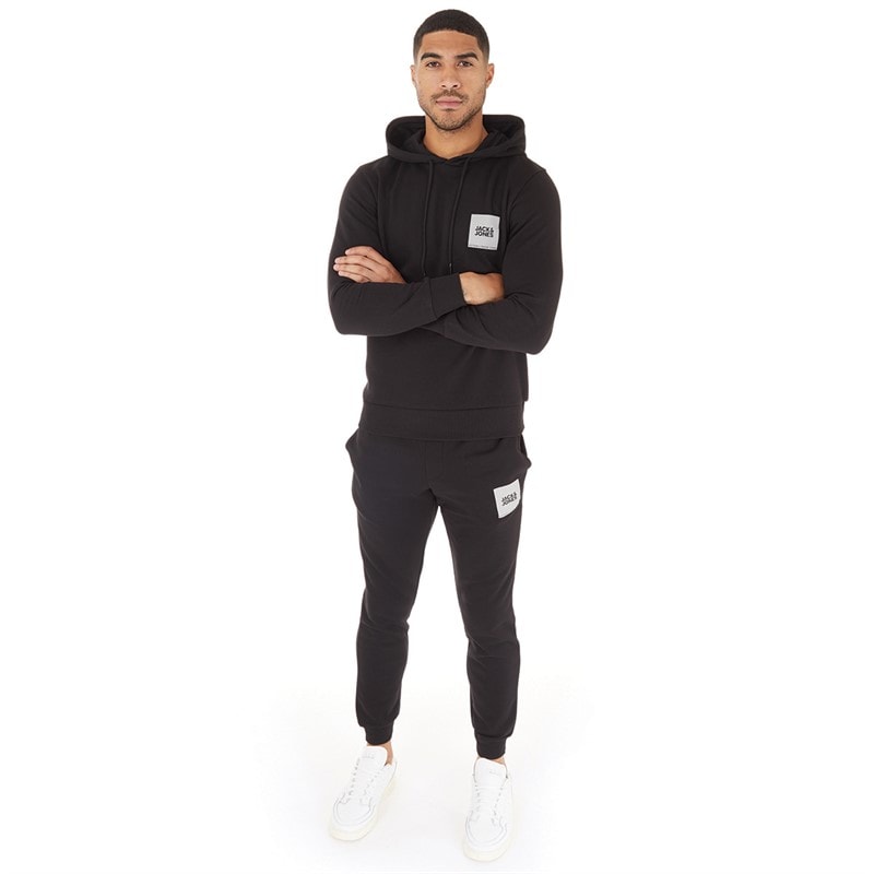 JACK & JONES Herre Lock Træningssæt Sort - Billede 3