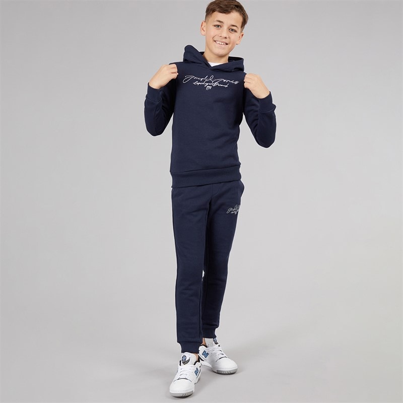 JACK & JONES Drengenes Scripted Tracksuit Blå Blazer - Billede 1