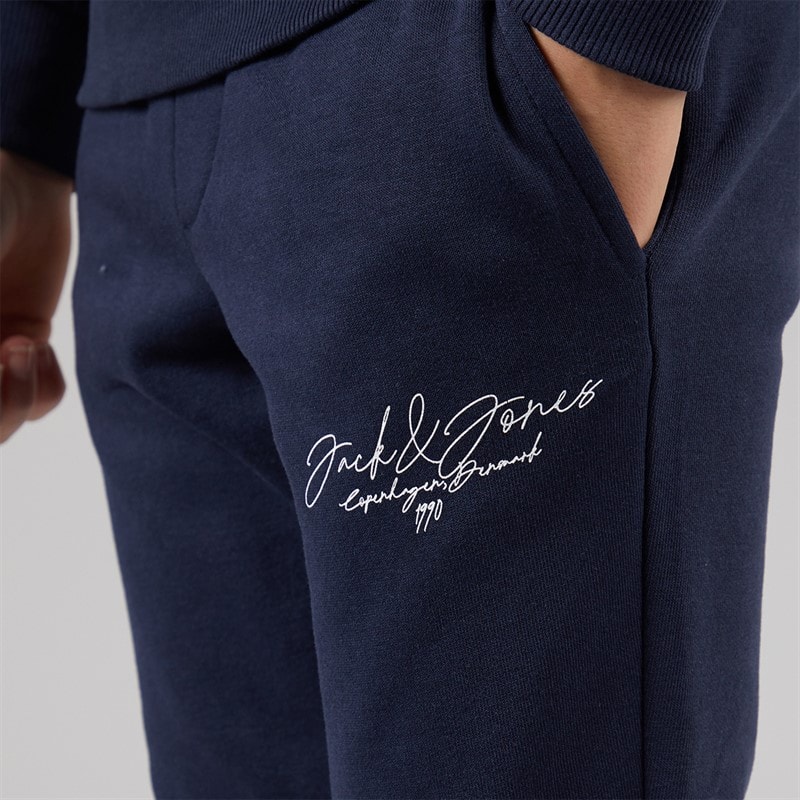 JACK & JONES Drengenes Scripted Tracksuit Blå Blazer - Billede 3