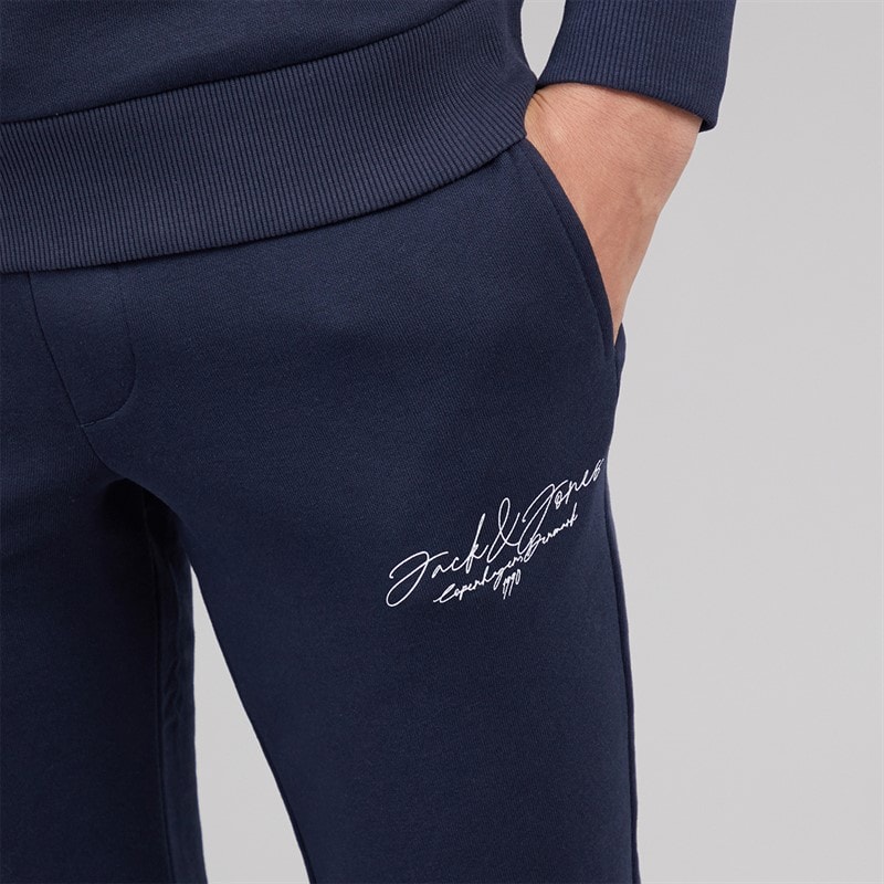 JACK & JONES Drengenes Scripted Tracksuit Blå Blazer - Billede 5