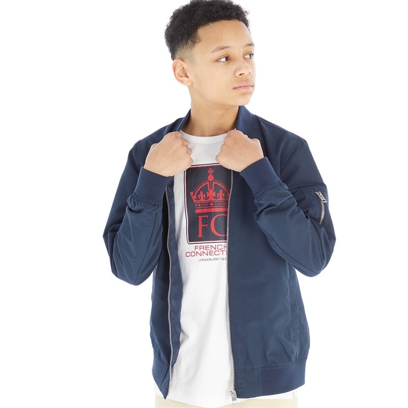 JACK & JONES Drenge Mash Bomberjakke Blå Blazer - Billede 1